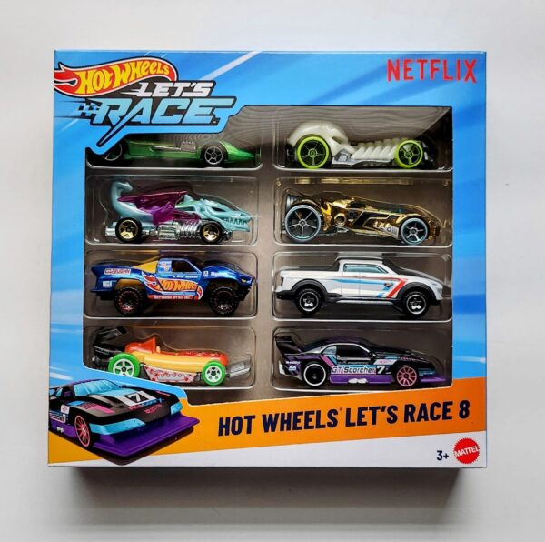 Hot wheels 2025 Netflix Hot Wheels Let's Race 8 pack - JGK18-N0710