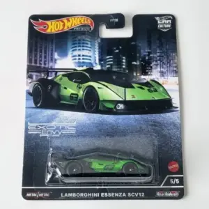 Hot Wheels 2022 Car Culture Exotic Envy series 5 of 5 Lamborghini Essenza SCV12 Green HCJ29