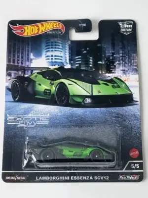 9b8f63d2-1000000321.webp Hot Wheels 2022 Car Culture Exotic Envy series 5 of 5 Lamborghini Essenza SCV12 Green HCJ29