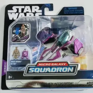 Star Wars Micro Galaxy Squadron Light Armor Class Series 5 #0103 Mace Windu Jedi Interceptor SWJ0247