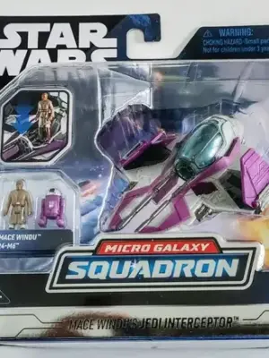 Star Wars Micro Galaxy Squadron Light Armor Class Series 5 #0103 Mace Windu Jedi Interceptor SWJ0247