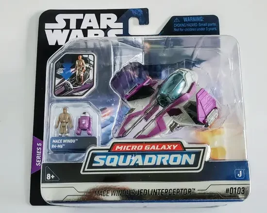 Star Wars Micro Galaxy Squadron Light Armor Class Series 5 #0103 Mace Windu Jedi Interceptor SWJ0247