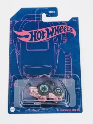 Hot Wheels 2022 54th anniversary pearl and chrome series mix 2 - 3 of 6 1970 Volkswagen Baja Bug HDH63