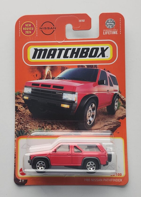 Matchbox 2024 54 of 100 - 1985 Nissan Pathfinder red HVL17