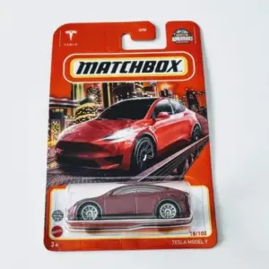 Matchbox 2022 MBX City 18 of 100 Tesla Model Y Red HFN87