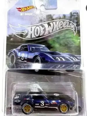 Hot Wheels 2022 NFT Garage Series 4 Retro Racers 44 of 59 - 1969 Copo Corvette blue HPM54