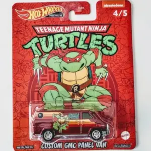 Hot Wheels 2022 Pop Culture Mix Teenage Mutant Ninja Turtles 4 of 5 GMC Custom Panel Van HCN90