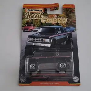 Matchbox 2022 Local Cruisers 11 of 12 1969 Dodge D-200 pickup black HFJ46