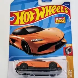 Hot Wheels 2022 HW Turbo 8 of 10 Koenigsegg Gemera orange