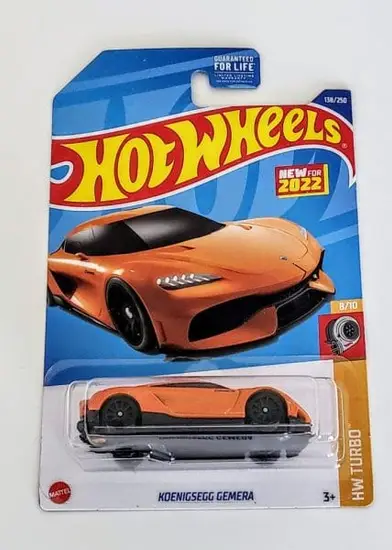 Hot Wheels 2022 HW Turbo 8 of 10 Koenigsegg Gemera Orange