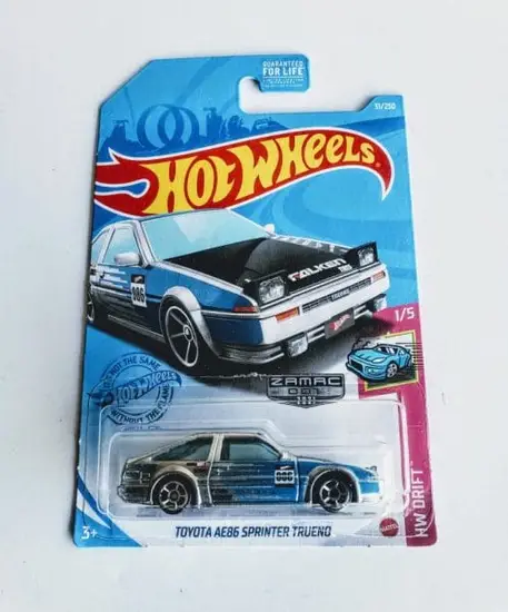 Hot Wheels 2021 HW Drift Toyota AE86 Sprinter Trueno Falken Tires Zamac GTD14