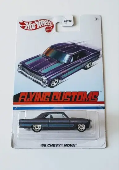 Hot Wheels 2022 Target Flying Customs 1966 Chevy Nova HDG58 purple