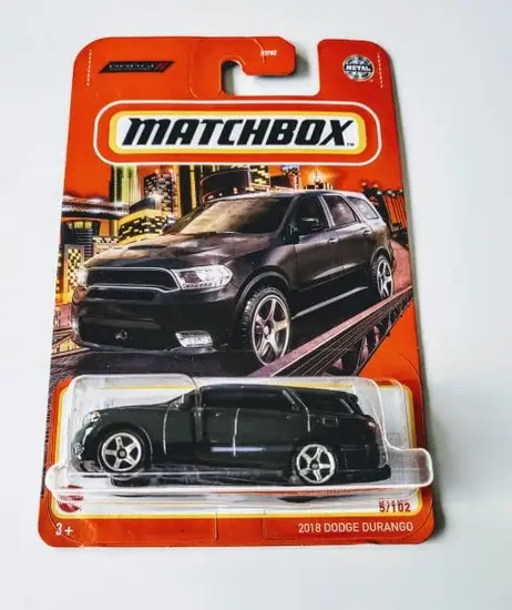 Matchbox 2022-5 of 102-MBX Highway 2018 Dodge Durango black HFP46