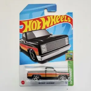 Hot Wheels 2023 HW Slammed 1 of 5 1983 Chevy Silverado brown HKJ06