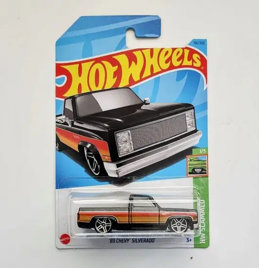 Hot Wheels 2023 HW Slammed 1 of 5 - 1983 Chevy Silverado brown HKJ06