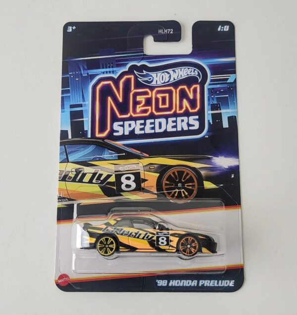 Hot wheels Silver series 2025 Neon Speeders HLH72-956E- 1998 Honda Prelude JCB00