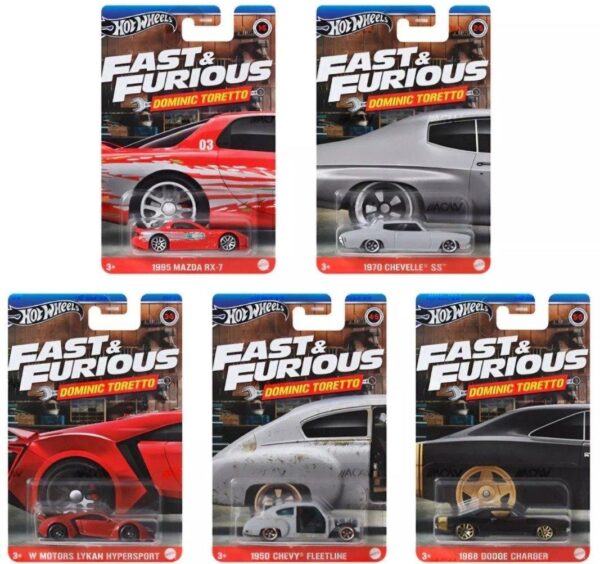Hot wheels Silver series 2024 Fast and furious Walmart Dominec Terreto complete set HNR88-956F