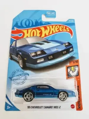 Hot Wheels 2021 Muscle Mania 1 of 10 - 1985 Chevrolet Camaro Iroc-Z Blue GTC16
