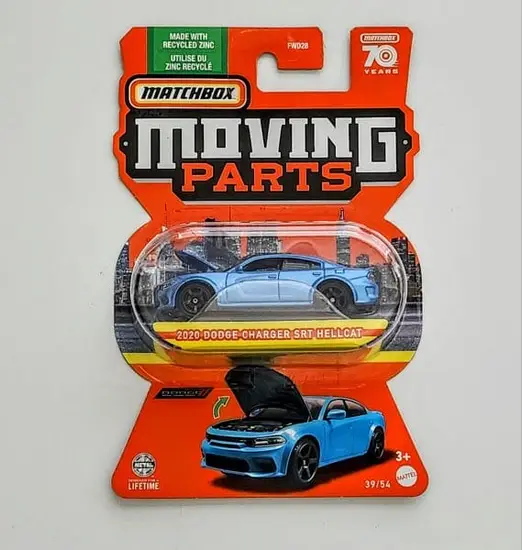Matchbox 2023 Moving Parts 39 of 56 - 2020 Dodge Charger SRT Hellcat blue HLG24