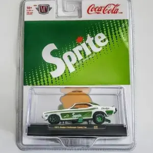M2 Machines 2023 Coca-Cola Series 52500 Release A30 - Sprite 1971 Dodge Challenger Funny Car 23-12 (Chase limited to 750)