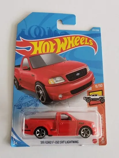 Hot Wheels 2021 HW Trucks 9 of 10 - 1999 Ford F-150 SVT Lightning Red GRY97