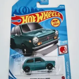 Hot Wheels 2021 HW J-Imports 7 of 10 Custom 1970 Honda N600 Teal GTB82