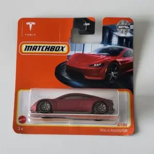 Matchbox 2021 MBX Showroom 4 of 100 Tesla Roadster red short card GXM41 Matchbox 2021 MBX Showroom 4 of 100 Tesla Roadster red short card GXM41