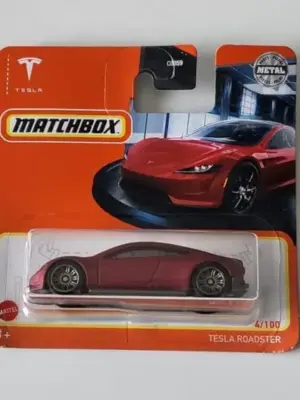 a811509b-3831.webp Matchbox 2021 MBX Showroom 4 of 100 Tesla Roadster Red Short Card GXM41