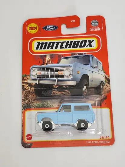 Matchbox 2024 MBX Off Road 29 of 100 - 1970 FORD BRONCO blue HVL06