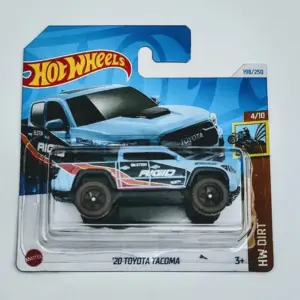 Hot Wheels 2024 HW Dirt 4 of 5 2020 Toyota Tacoma blue Rigid Industries short card HTB27