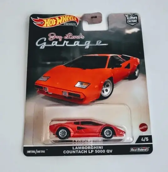 Hot Wheels 2022 Car Culture  Jay Leno's Garage 4 of 5 Lamborghini Countach LP 5000 QV red HCK09