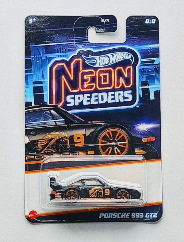 Hot wheels Silver series 2024 Neon Speeders Series HLH72-956D -  8 of 8 - Porsche 993 GT2 black JBY99