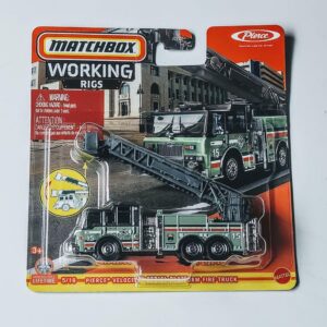 Matchbox 2024 Working Rigs 5 of 16 - Pierce Velocity Aerial Platform Fire Truck (Wildfire/National Parks) green JBY27 Matchbox 2024 Working Rigs 5 of 16 - Pierce Velocity Aerial Platform Fire Truck (Wildfire/National Parks) green JBY27