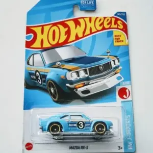Hot Wheels 2022 HW J-imports 5 of 10 Mazda RX-3 blue Kroger HCY54