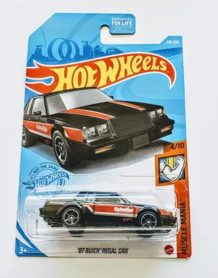 Hot Wheels 2021 Muscle Mania 4 of 10 1987 Buick Regal GNX Black - Kroger - GTD44