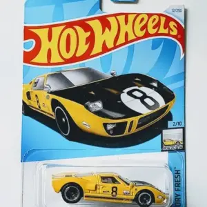Hot wheels 2024 Factory Fresh 2 of 10 Ford GT yellow Kroger exclusive HFT70
