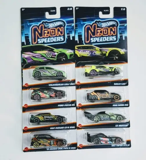 Hot wheels 2023 Neon Speeders series 1 HLH72-956A Complete set of