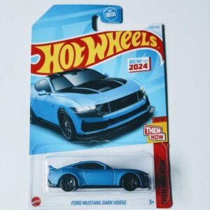 Hot Wheels 2024 Then and Now 10 of 10 Ford Mustang Dark Horse matte blue HRY93