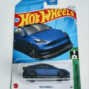 Hot wheels 2024 HW Green Speed 3 of 10 Tesla Model Y blue HTB80