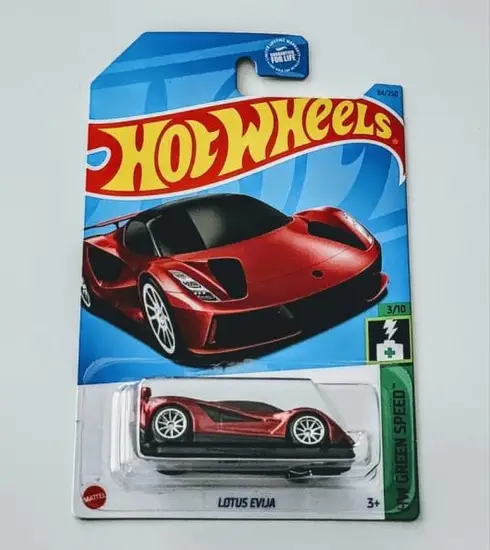 Hot Wheels 2023 HW Green Speed 3 of 10 Lotus Evija red Super treasure hunt