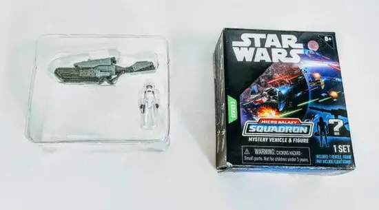 Star Wars Micro Galaxy Squadron Mystery Scout Class series 3 - Tread Speeder w/storm trooper - SWJ0071-8