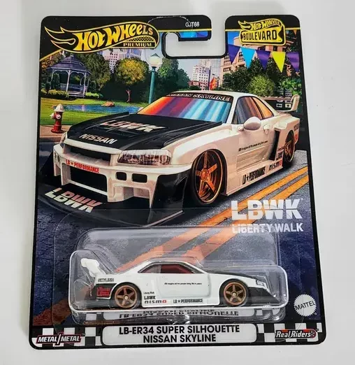 Hot wheels Gold Premium 2024 Boulevard re-release mix 957A - LB-ER34 Super Silhouette Nissan Skyline white (LBWK) JDJ24