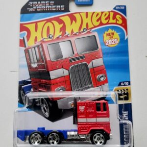 Hot Wheels 2025 HW Screen Time 6 of 10 Transformers Optimus Prime G1 red HYW26