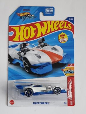 Hot wheels 2025 Hot Wheels Let's Race 1 of 5 Super Twin Mill white HYW12