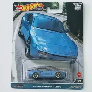 Hot Wheels 2023 Car Culture Canyon Warriors 3 of 5 1989 Porsche 944 Turbo blue HKC56
