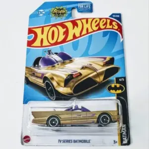 Hot Wheels 2022 Batman Series 4 of 5 TV Series Batmobile Gold HCW61