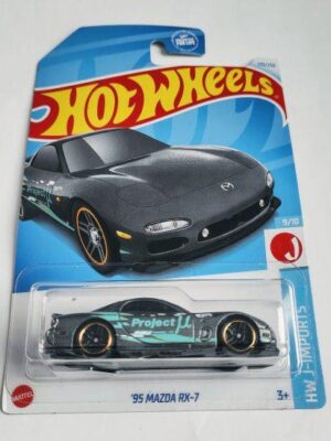 Hot Wheels 2024 HW J-Imports 9 of 10 1995 Mazda RX-7 gray Project Mu Kroger exclusive HTF69