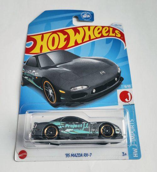 Hot Wheels 2024 HW J-Imports 9 of 10 1995 Mazda RX-7 gray Project Mu Kroger exclusive HTF69