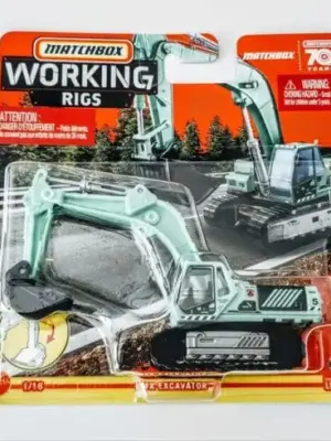 Matchbox 2023 Working Rigs 1 of 16 MBX Excavator green National Parks HLM88
