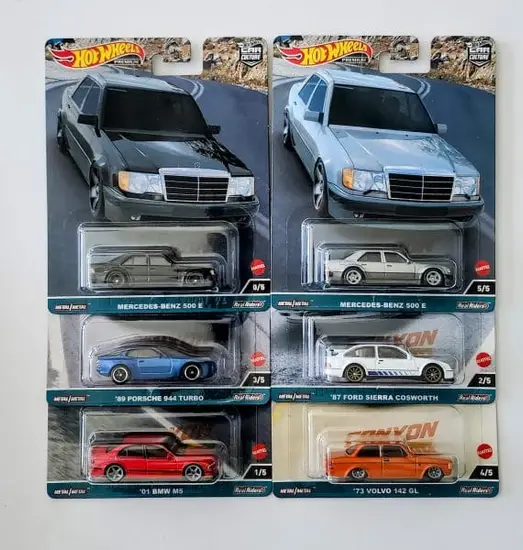 Hot Wheels 2023 Car Culture Canyon Warriors Complete Set w/Chase BMW M5 Porsche 944 FPY86-959C